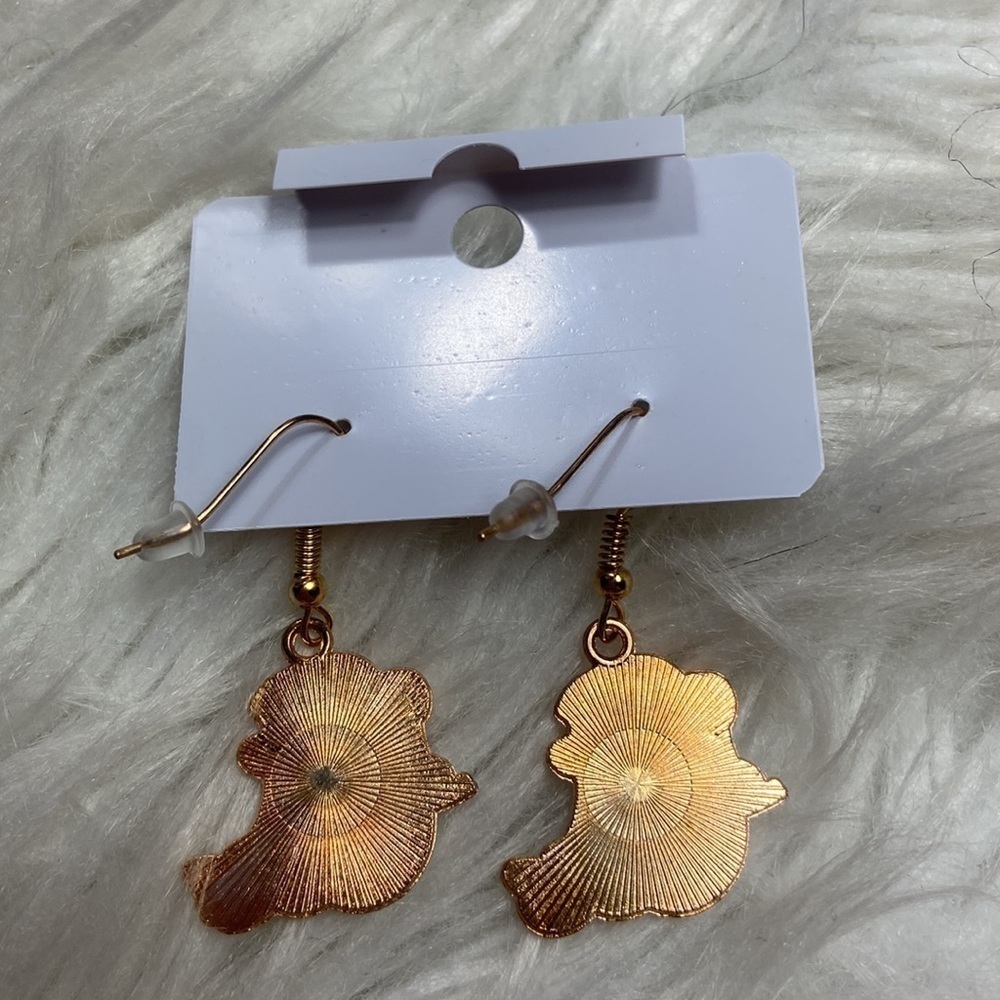 Fashion Jewelry Cute Ghosts Earrings Riding a Broom - Picture 4 of 4
